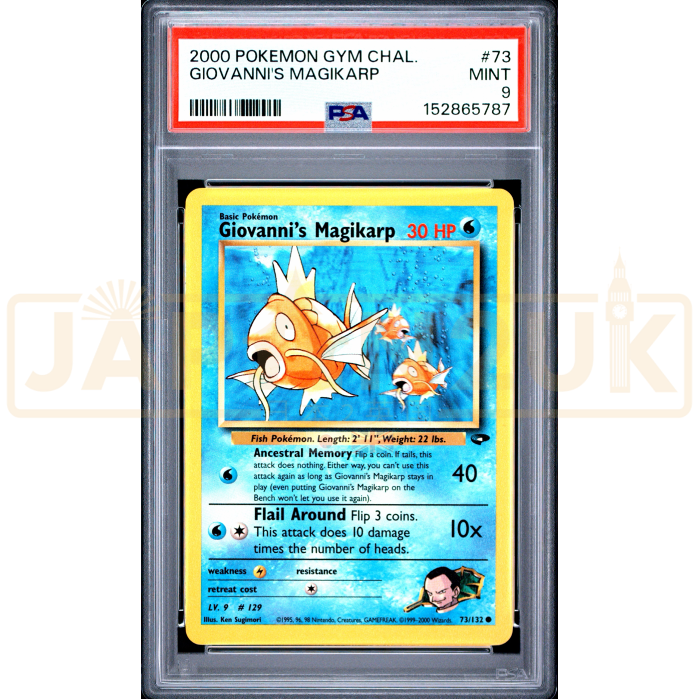 Pokemon Giovanni's Magikarp Gym Challenge 73/132 English Graded Card PSA 9 #152865787