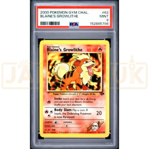 Pokemon Blaine's Growlithe Gym Challenge 62/132 English Graded Card PSA 9 #152865796