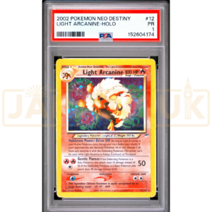 Pokemon Light Arcanine Holo Neo Destiny 12/105 English Graded Card PSA 1 #152604174