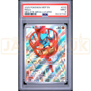 Pokemon Riolu Holo Mega Evolution Elite Trainer Box Promo MEP EN 010 English Graded Card PSA 9 #153131740