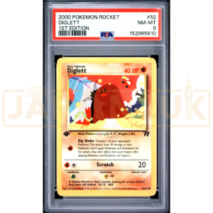 Pokemon Diglett Team Rocket 1st Edition 52/82 English Graded Card PSA 8 #152865810