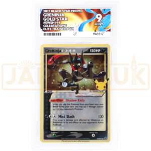 Pokemon Greninja Gold Star Celebrations Elite Trainer Box Promo SWSH144 English Graded Card ACE 9 #943517