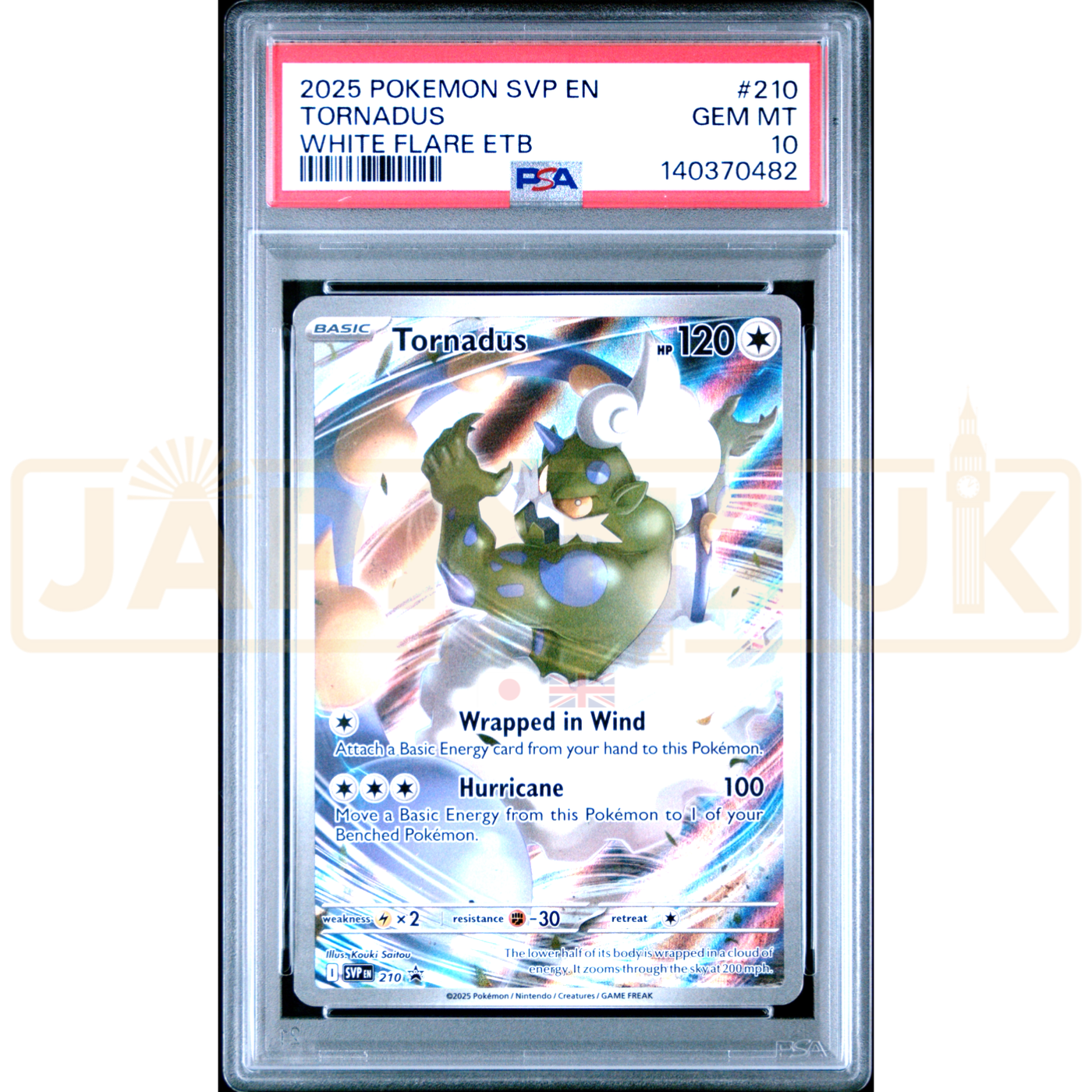 Pokemon Tornadus Holo Promo SVP EN 210 English Graded Card PSA 10 #140370482