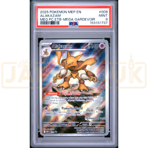 Pokemon Alakazam Holo Mega Evolution Pokemon Center Elite Trainer Box Promo MEP EN 009 English Graded Card PSA 9 #153131737