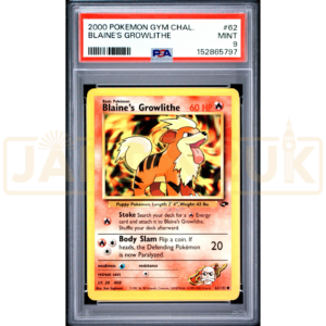 Pokemon Blaine's Growlithe Gym Challenge 62/132 English Graded Card PSA 9 #152865797