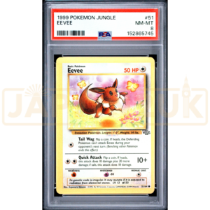 Pokemon Eevee Jungle 51/64 English Graded Card PSA 8 #152865745