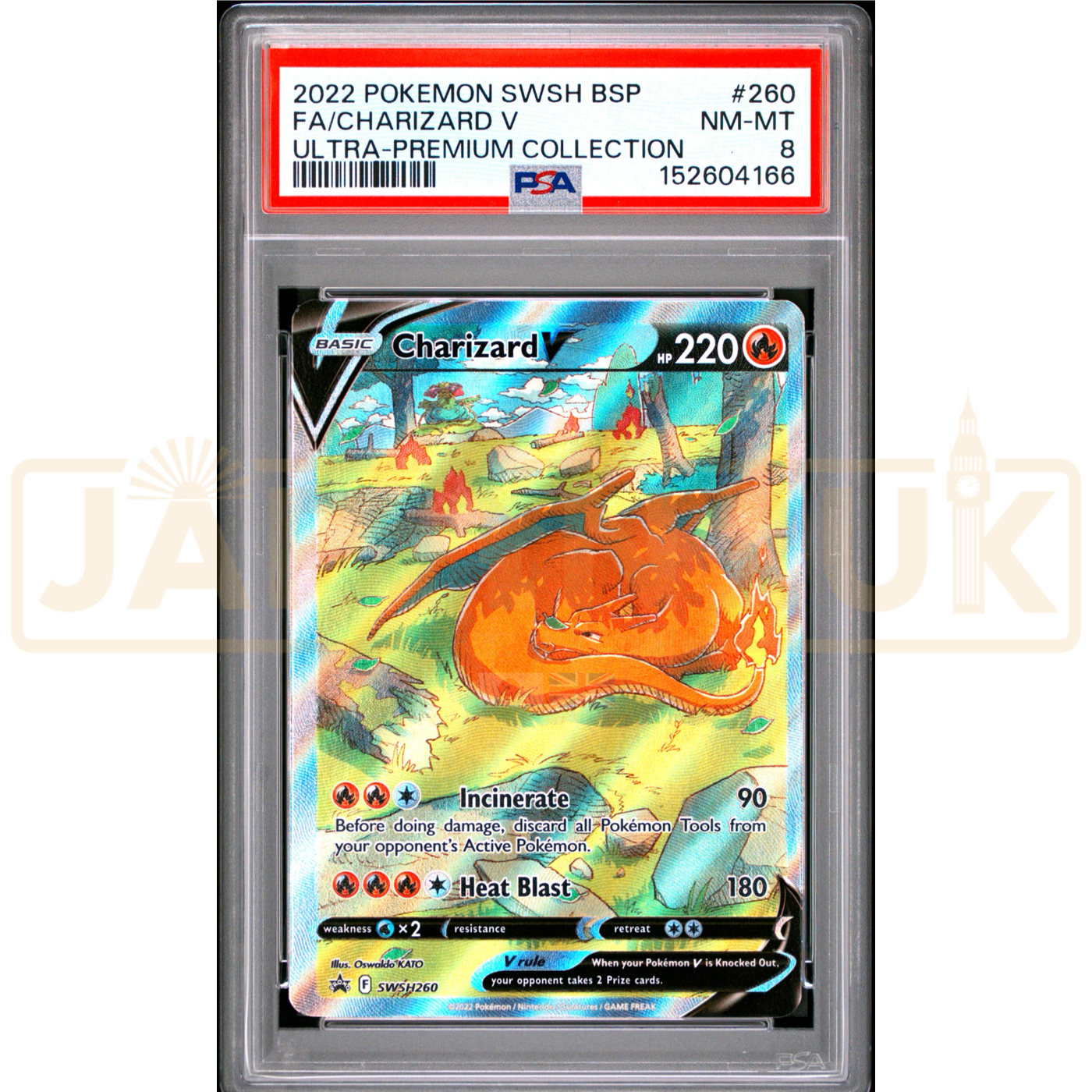 Pokemon Charizard V Ultra Premium Collection SWSH260 English Graded Card PSA 8 #152604166