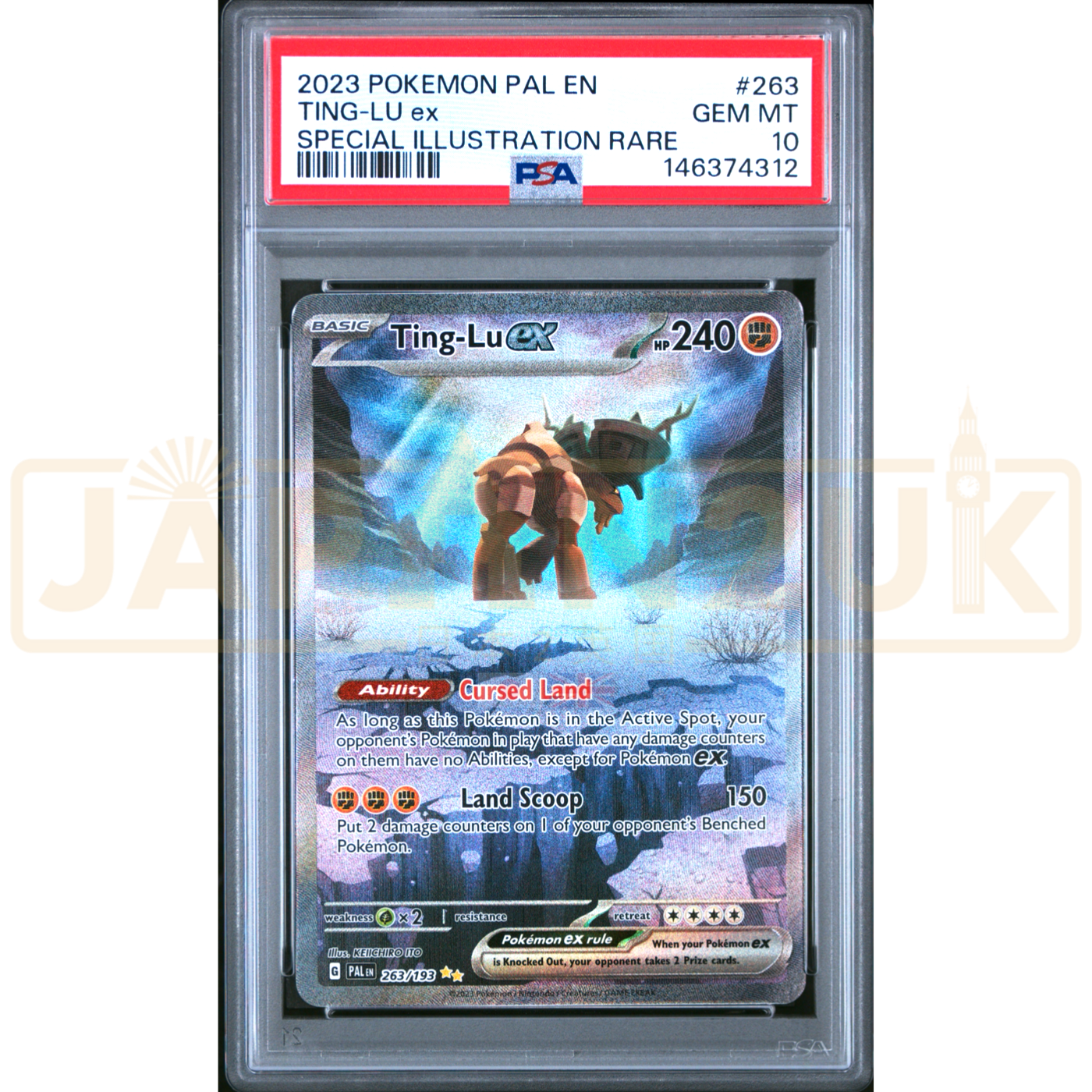 Pokemon Ting-Lu ex Paldea Evolved PAL EN 263/193 English Graded Card PSA 10 #146374312
