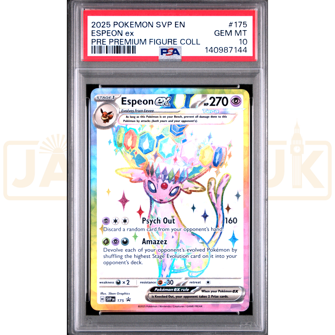 Pokemon Espeon ex Holo Promo SVP EN 175 English Graded Card PSA 10 #140987144