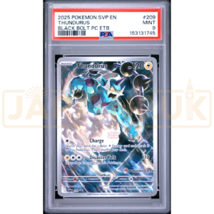 Pokemon Thundurus Holo Black Bolt Pokemon Center Elite Trainer Box Promo SVP EN 209 English Graded Card PSA 9 #153131745