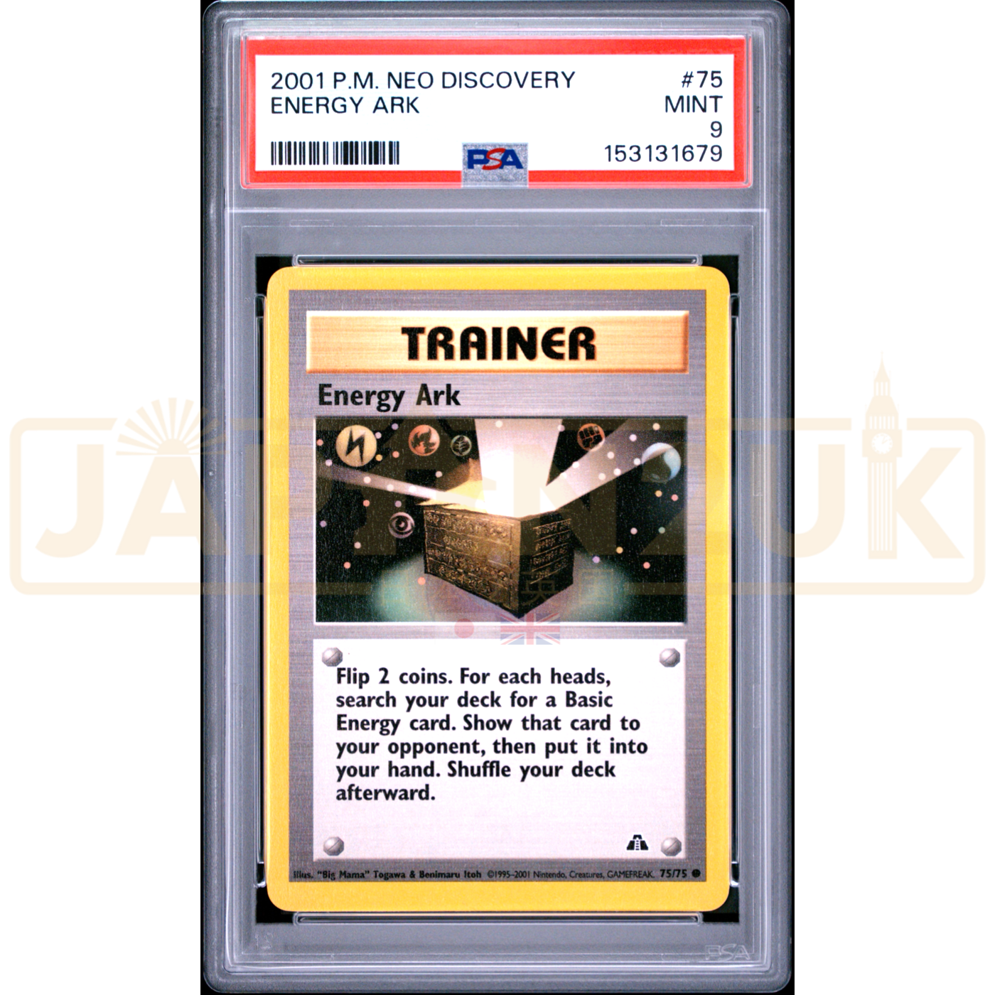 Pokemon Energy Ark Neo Discovery 75/75 English Graded Card PSA 9 #153131679