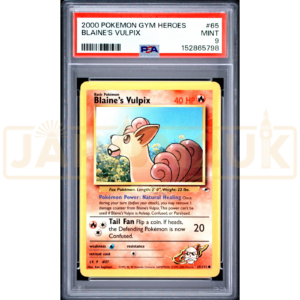 Pokemon Blaine's Vulpix Gym Heroes 65/132 English Graded Card PSA 9 #152865798