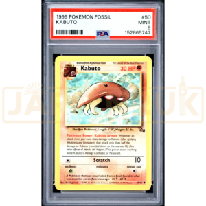 Pokemon Kabuto Fossil 50/62 English Graded Card PSA 9 #152865747