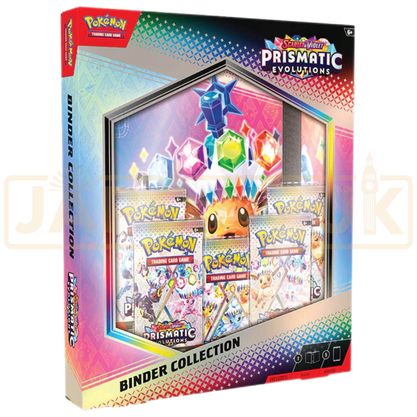 Pokemon Prismatic Evolutions English Binder Collection Box