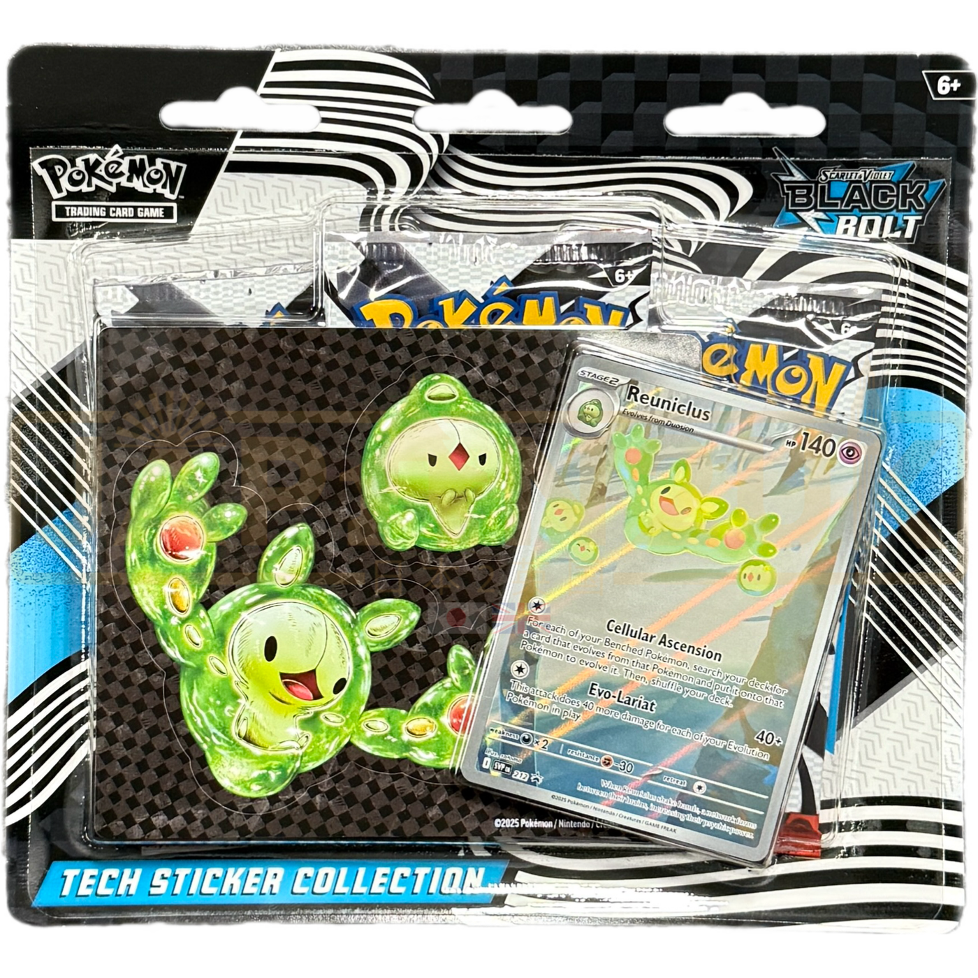 Pokemon Black Bolt Tech Sticker Collection