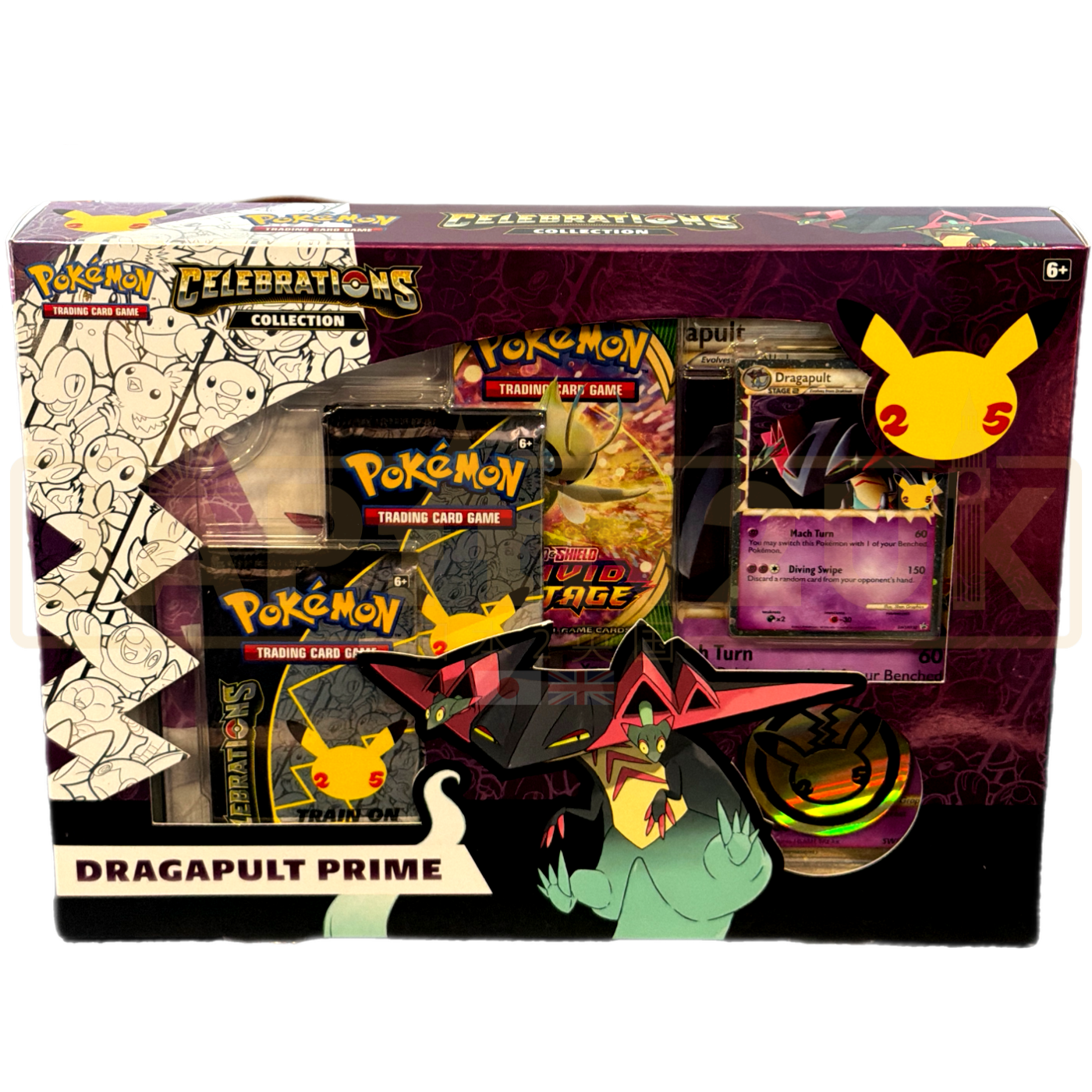 Pokemon Celebrations Dragapult Prime English Collection Box