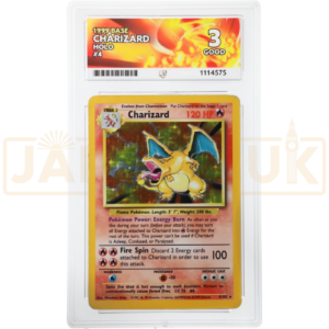 Pokemon Charizard Holo 1999 Base Set English Graded Card ACE 3 #1114575