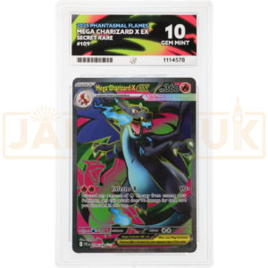 Pokemon Mega Charizard X ex SR Phantasmal Flames PFL EN 109/094 English Graded Card ACE 10 #1114578