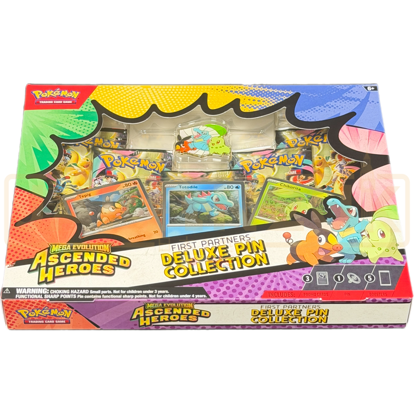 Pokemon Mega Evolution Ascended Heroes First Partners English Deluxe Pin Collection Box