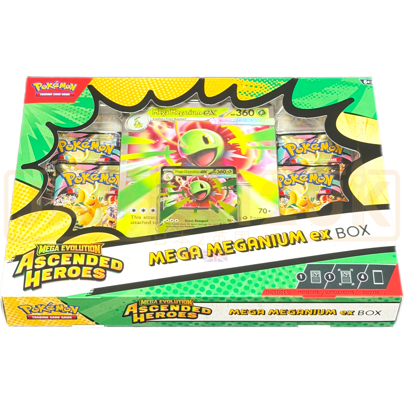 Pokemon Mega Evolution Ascended Heroes Mega Meganium ex Collection Box