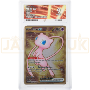 Pokemon Mew ex 151 UPC Metal Promo 205/165 English Graded Card ACE 9 #1114569