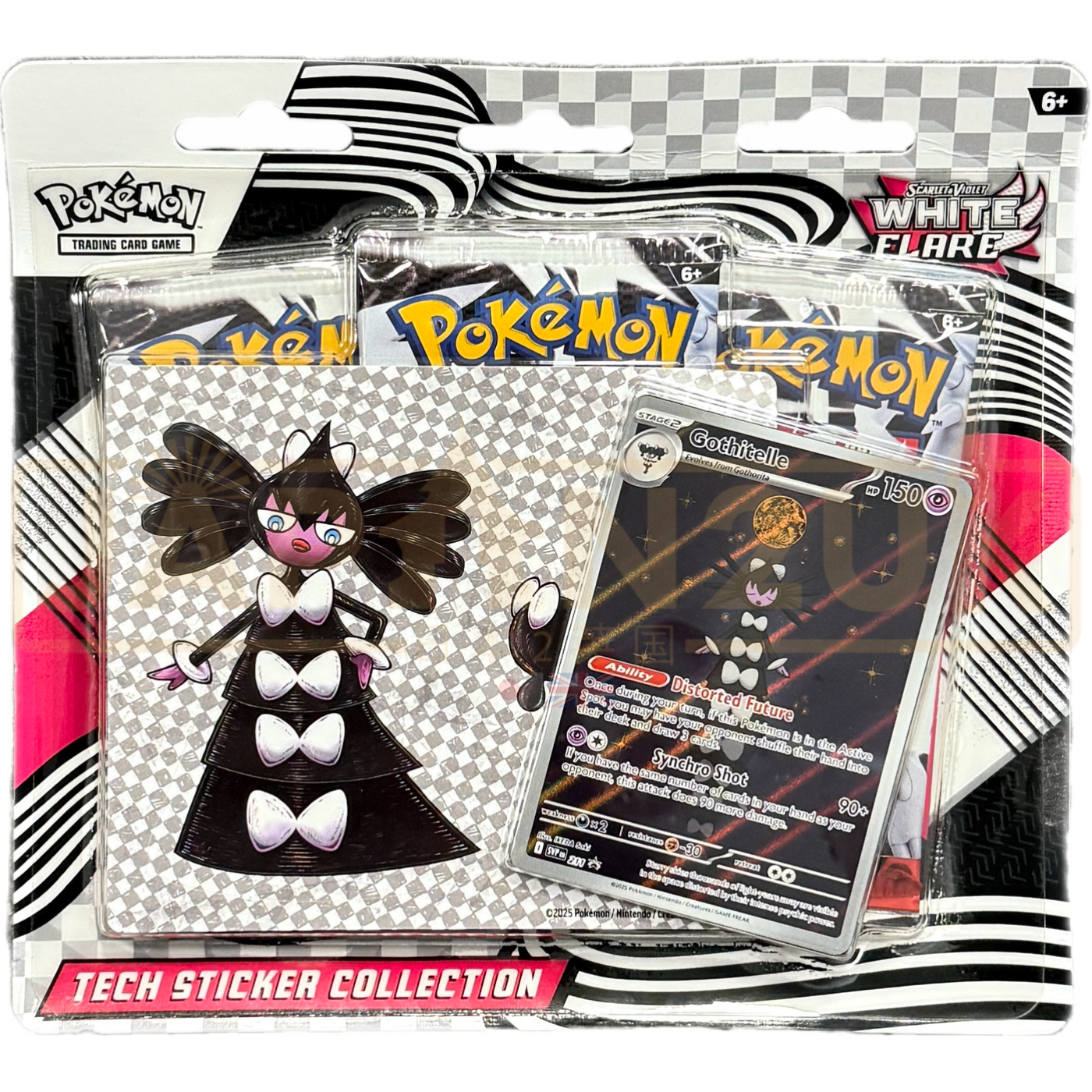Pokemon White Flare Tech Sticker Collection