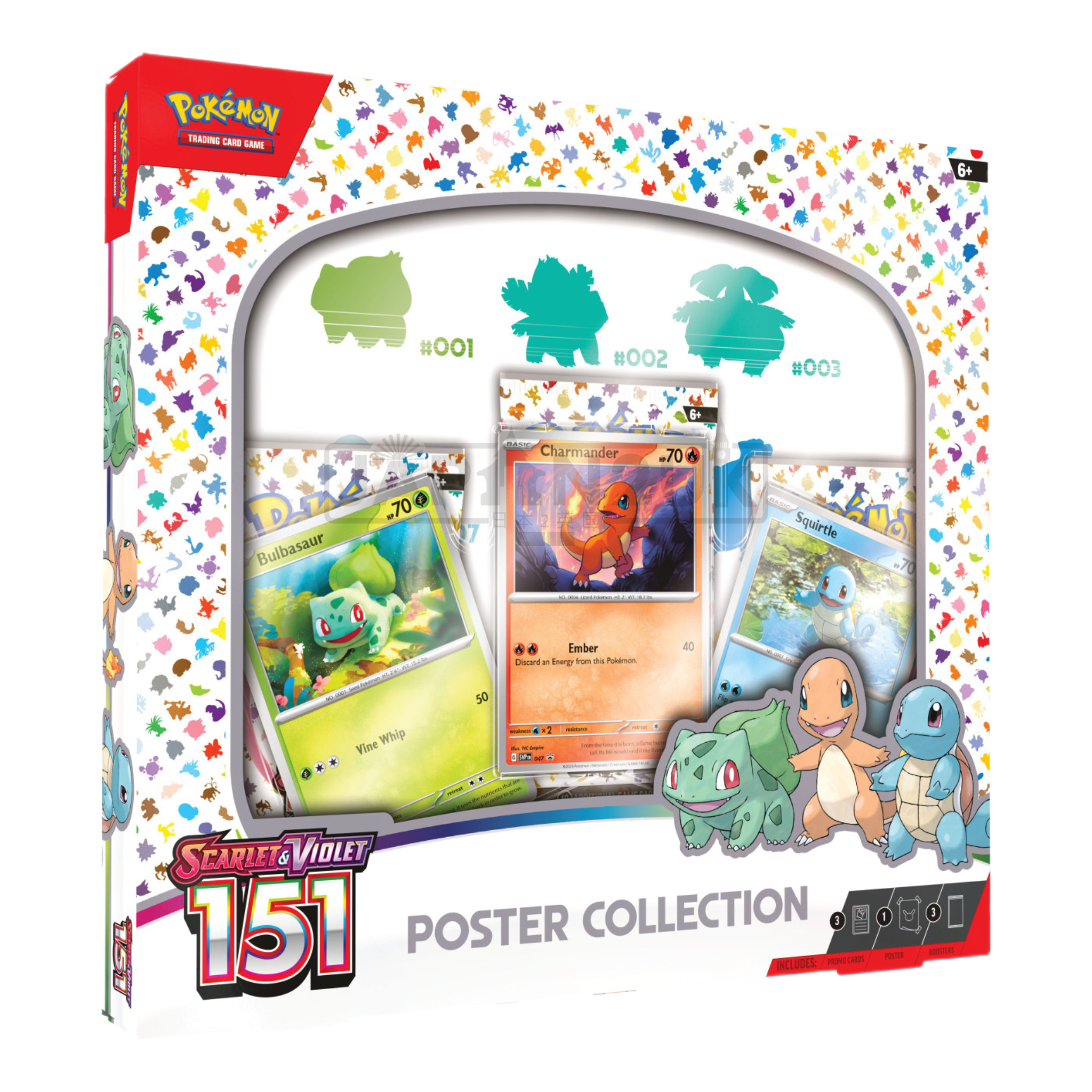 Pokemon 151 Poster English Collection Box