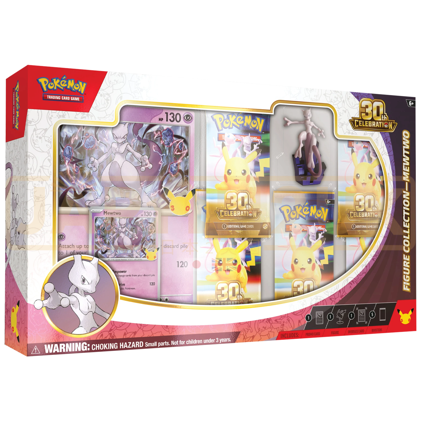 Pokemon 30th Celebration Mewtwo English Figure Collection Box