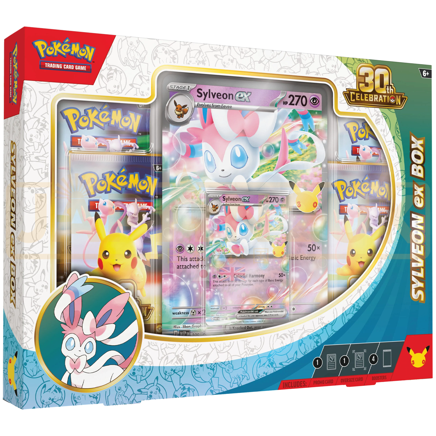 Pokemon 30th Celebration Sylveon ex English Collection Box