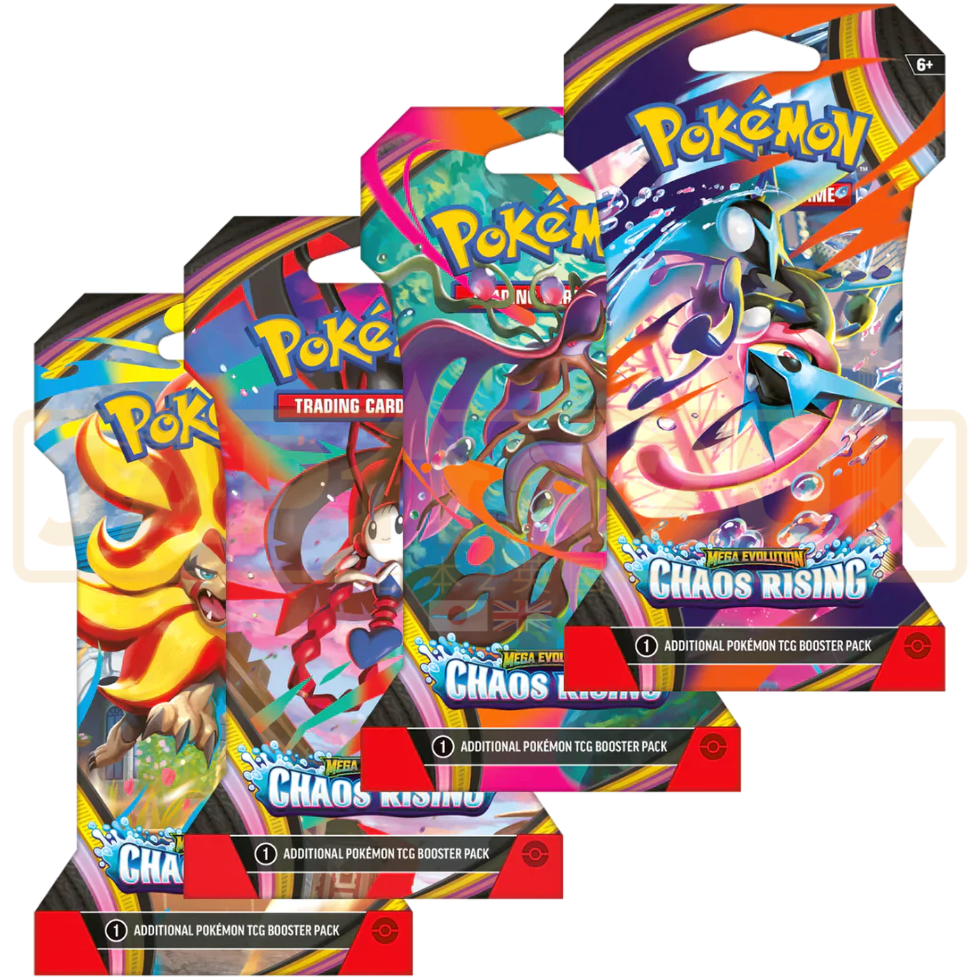 Pokemon Chaos Rising English Sleeved Booster Pack