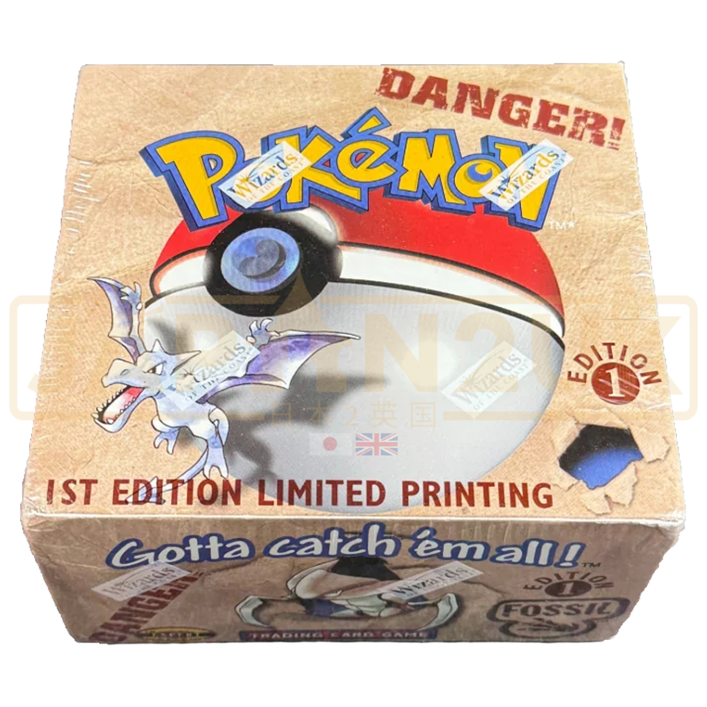 Pokemon Fossil 1st Edition English Booster Box