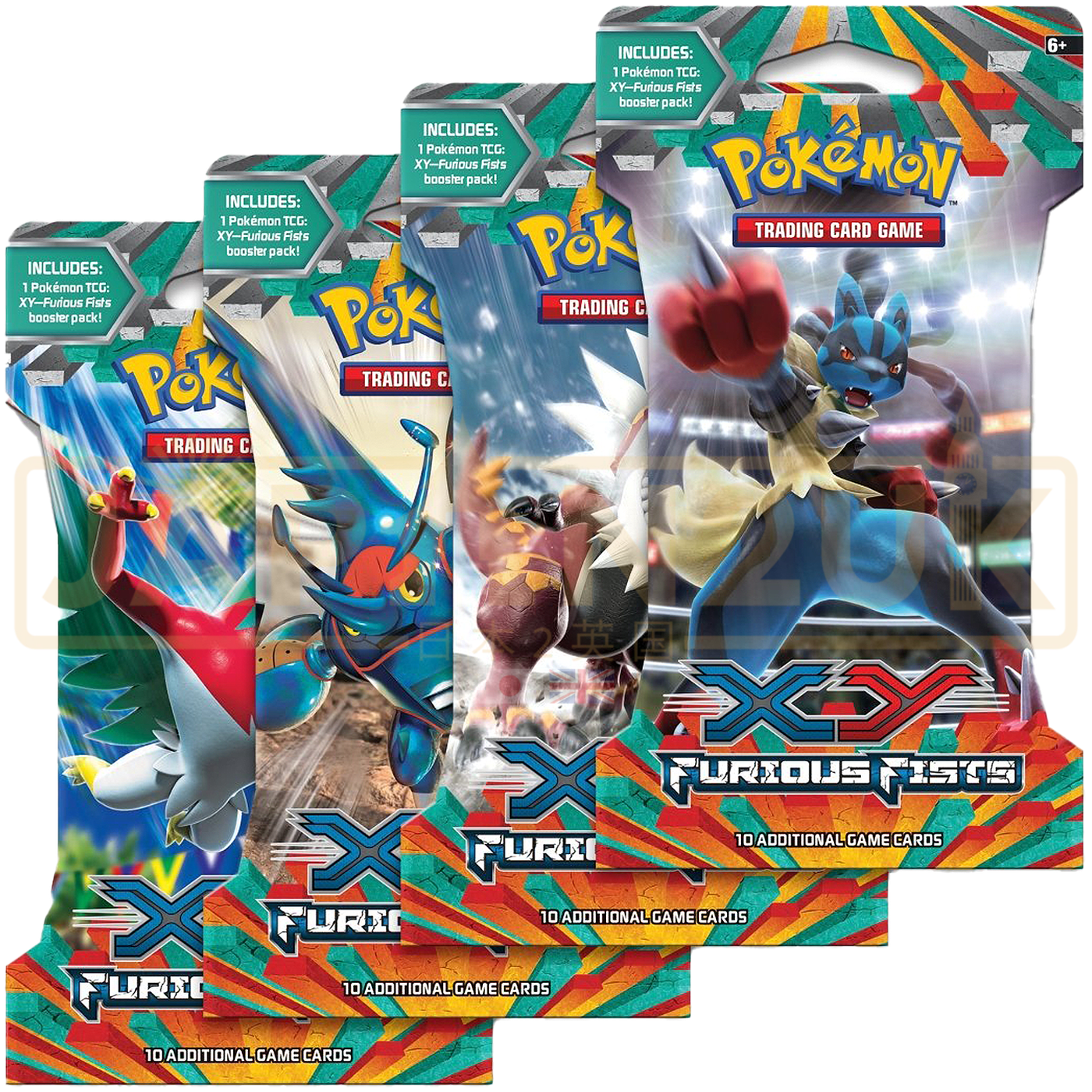 Pokemon Furious Fists English Sleeved Booster Pack