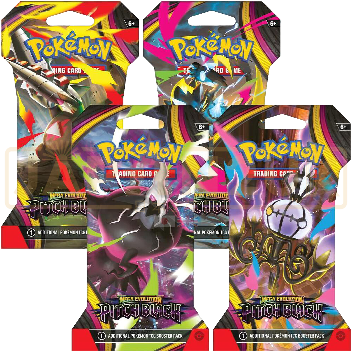 Pokemon Pitch Black English Sleeved Booster Pack