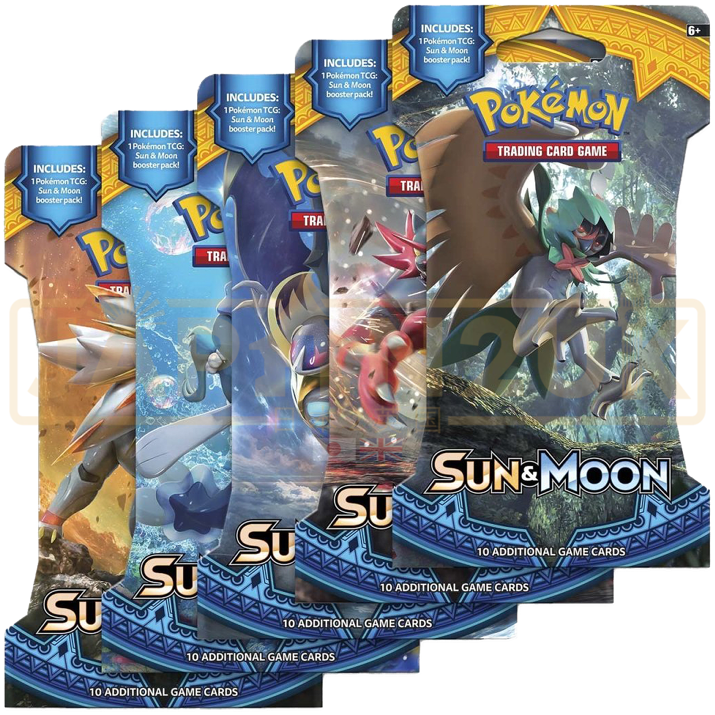 Pokemon Sun & Moon Base Set English Sleeved Booster Pack